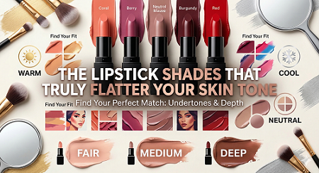 Choose the right lipstick shade for your skin tone