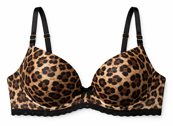 Padded Push up Bra Animal Print