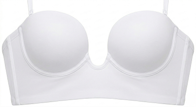 U-shaped plunge bra