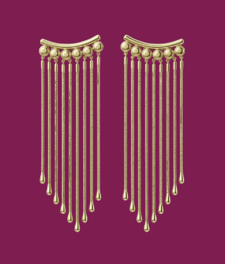 jewelry for maroon satin saree