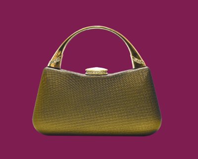 Gold Clutches for Saree