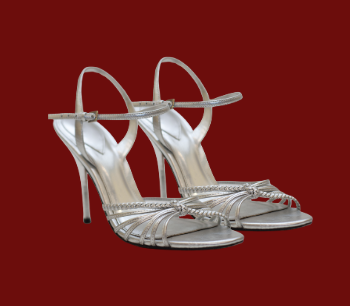 silver heels for college farewell