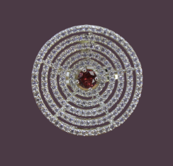 Diamond Ring Accessory for Black Sequin Saree