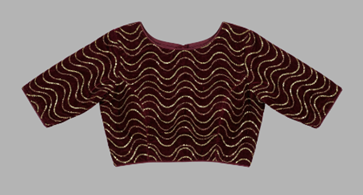 evening party saree blouse