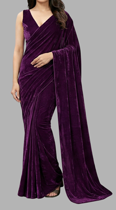 luxurious saree outfit