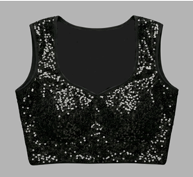 party wear sequin saree blouse