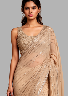 soft elegant saree look
