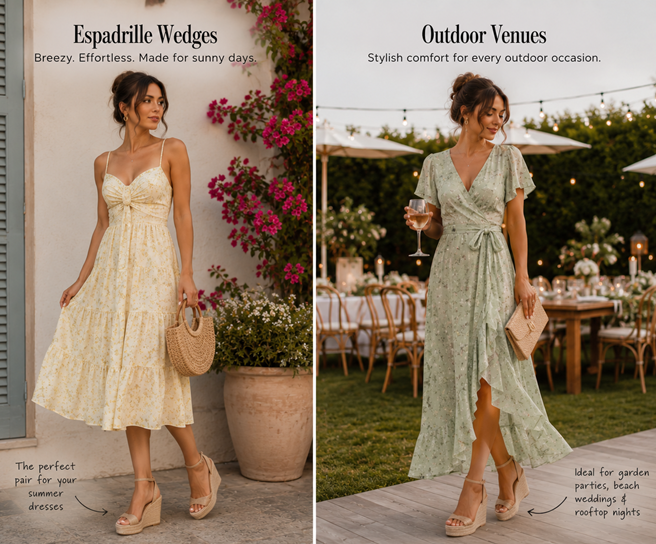 Wedges that go with Dresses