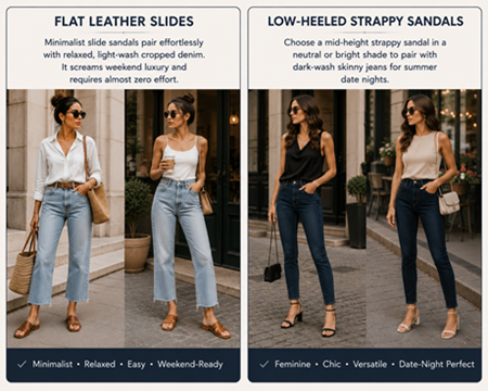 Sandals with Jeans