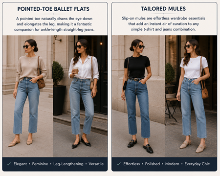 Flats with Jeans