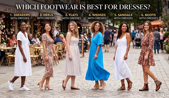 Which Footwear is Best for Dresses? (Yes, You Can Wear Sneakers!)